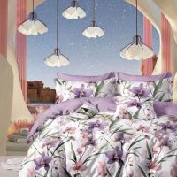 2 Fitted Sheets Set- 400 T.C 100% Cotton Print